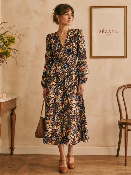 Dresses & Skirts - Springfield VESTIDO MIDI CAMISE - Day dress